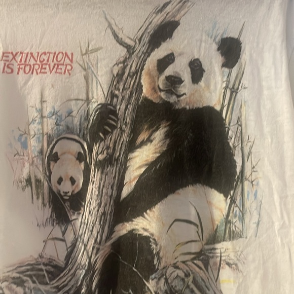 Vintage thin Panda tee size S - Picture 4 of 5